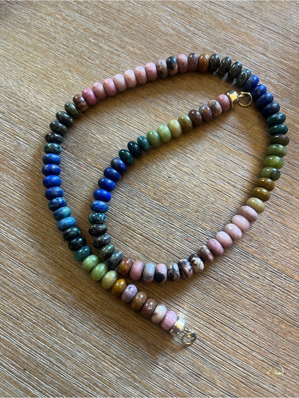 Multicolor Stone Bead Necklace — Lynn Rachel Rose